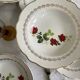 6 assiettes creuses faïence ancienne manufacture française de Sarreguemines
