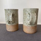 Pyrite stoneware mugs