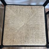 Set of 4 Italian black chairs 1970s