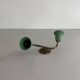 Small simple 2-headed brass wall light, 1950s, Italy.