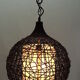 Brown rattan pendant lamp