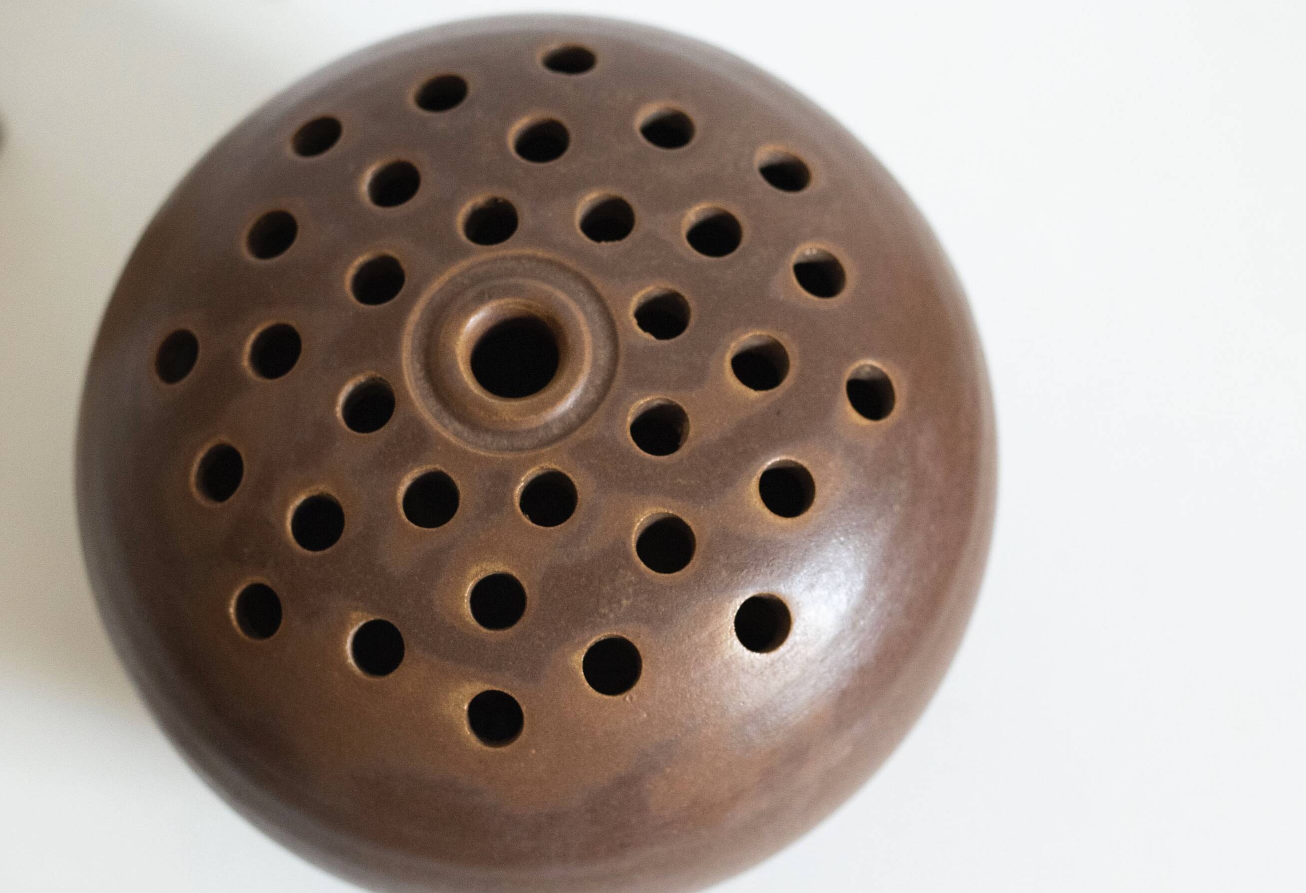 Large vintage signed flower pick