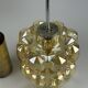 60er 70er Jahre Deckenlampe Glashütte Limburg Germany Glas & Messing Space