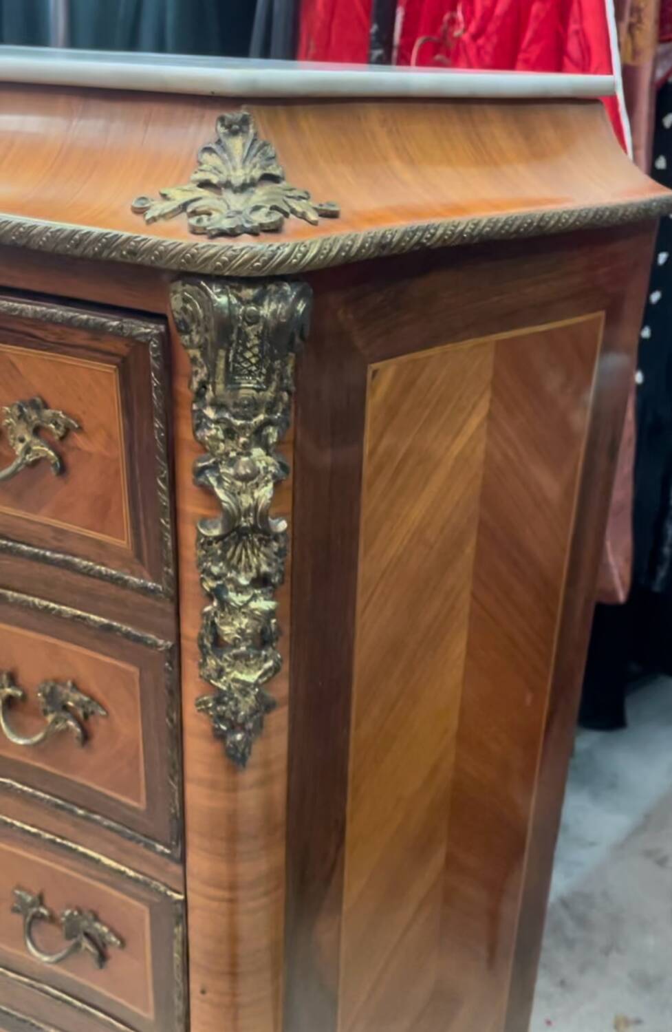 Secretary of Lady Napoleon III – Marquetry & marble – 19th century