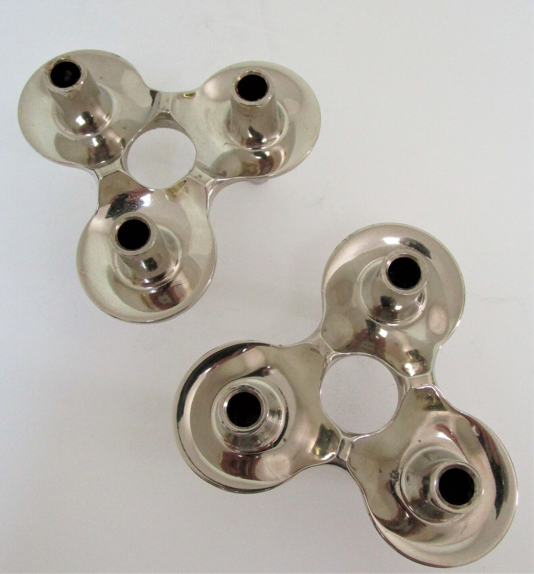 Pair of orion candle holders by fritz nagel and caesar stoffi
