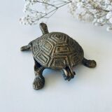 Brass turtle ashtray