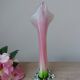 Vintage coloured blown glass vase in the shape of a calla lily.