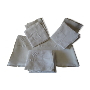 Nappe en lin et ses 6