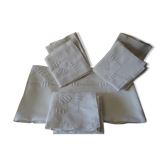 Nappe en lin et ses 6 serviettes
