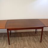 Scandinavian extendable meal table Denmark teak 1960