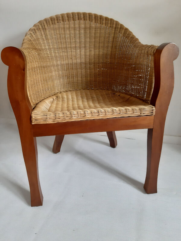 Rattan armchair