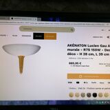 Akenaton wall light by Maison Lucie Gau