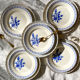 10 Assiettes porcelaine dépareillées ~ Assiettes porcelaine blanche doré ~ Assiettes LIMOGES ~ Vaiss