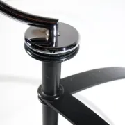 Vintage Bauhaus-style serving trolley with glass top