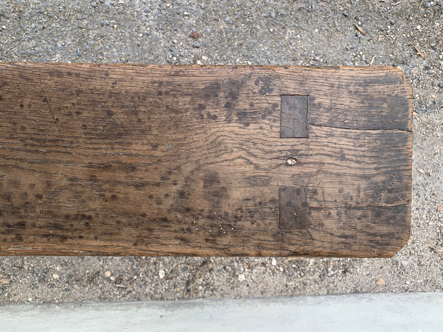 Antique oak bench