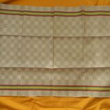 Lot de 3 torchons en métis linge basque. Etat neuf.