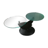 Table basse mobile, pied en fonte