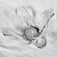 Crystal candlestick from Bayel, flower petal shape A559
