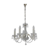 Mid-century Crystal Glass Chandelier by kamenicky Senov,1960's.