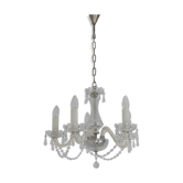 Lustre en verre de cristal du milieu du siècle par kamenicky Senov années 1960.