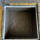 Black leather chest ottoman from Sède
