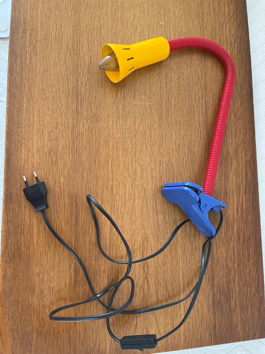 Lampe articulée de bureau avec pince Vintage