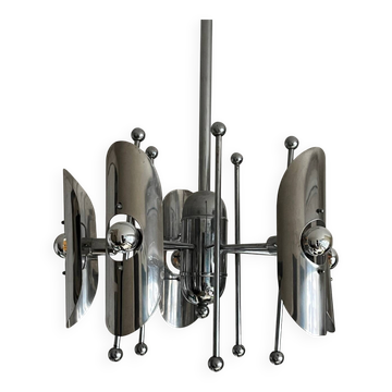 Lustre chrome Space âge années 60