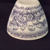 Set of six cups and saucers in opaline, vintage, RIVANEL