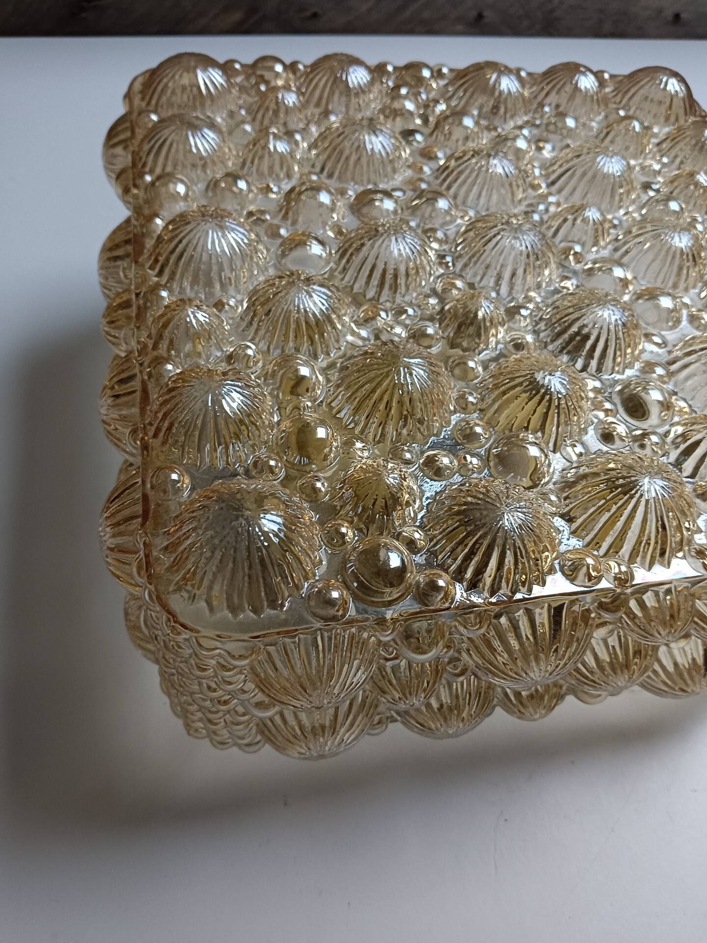 Luminaire verre et support à électrifier