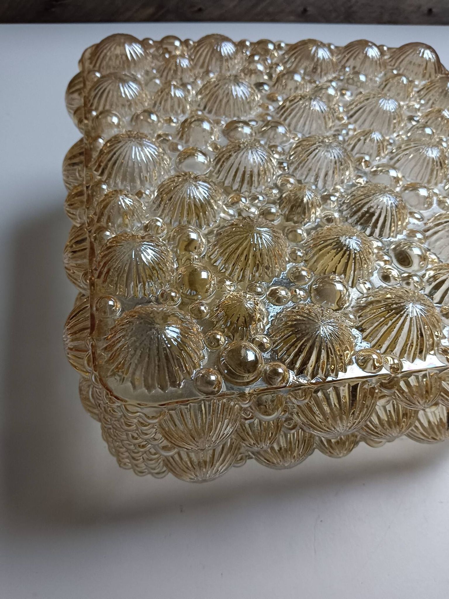 Luminaire verre et support à électrifier