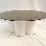 Space age lounge table in white Plexiglas