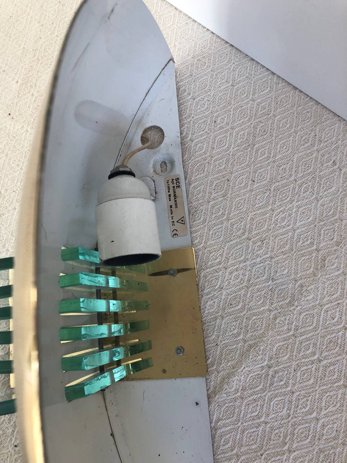 Old golden SCE Normandy wall light