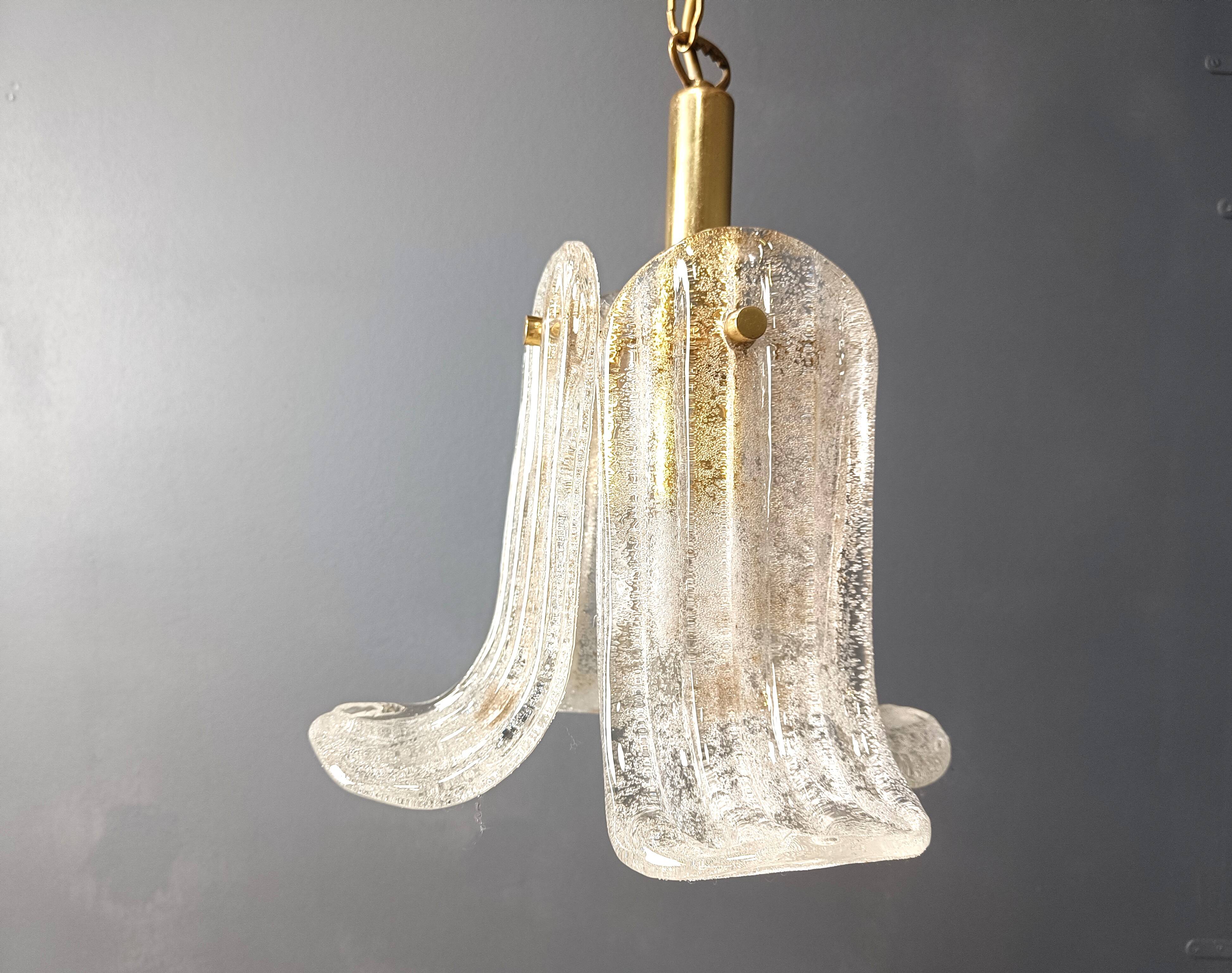 Vintage pendant light by Glashutte limburg, 1960s