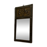 Miroir ancien avec cadre décoré en laiton