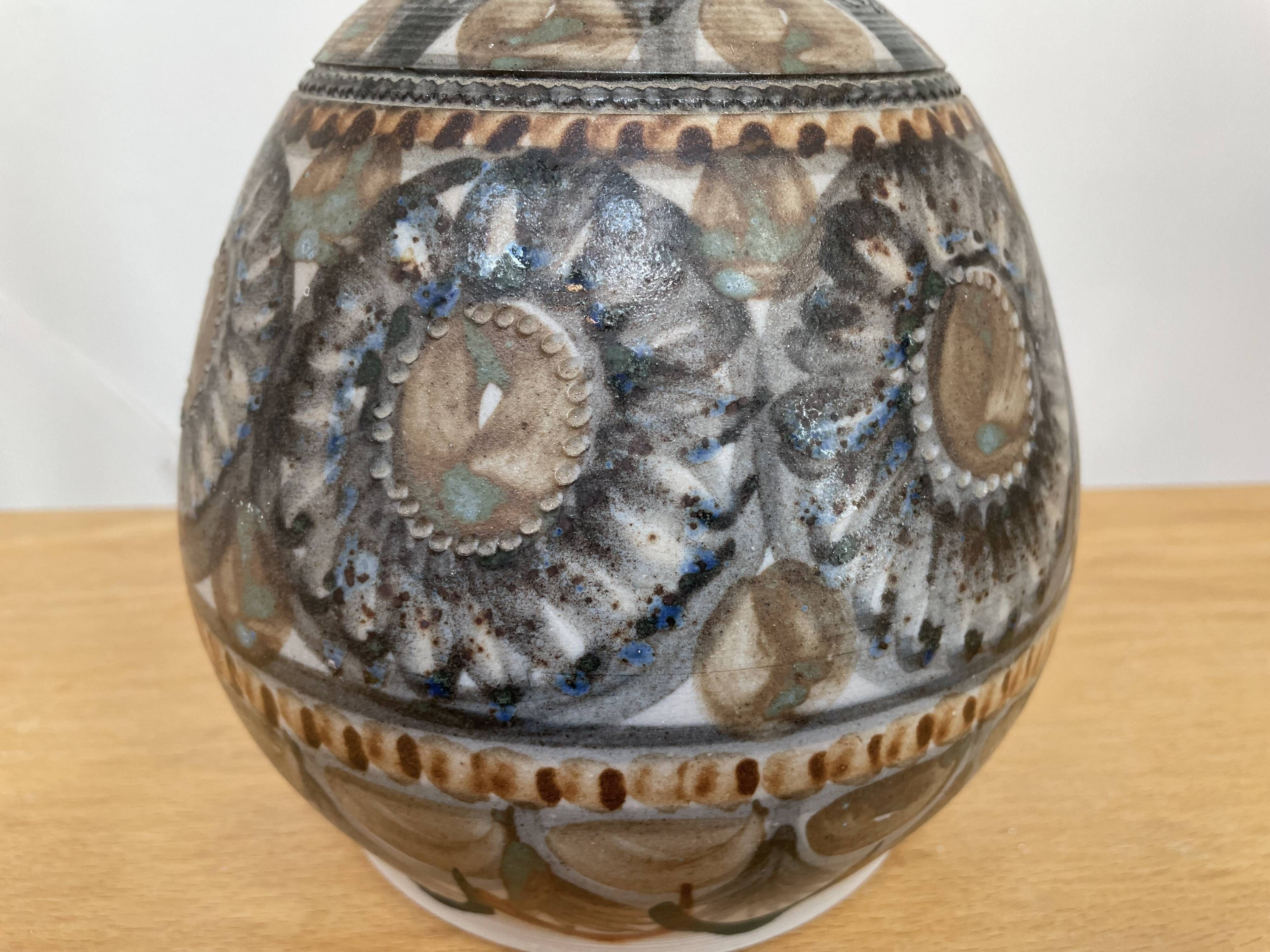 Ceramic lamp by Jean-claude Courjault, La Cerisaie, circa 1970.