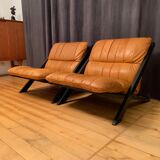 Paire de fauteuils par Ueli Berger, De Sede, Suisse, années 1970.