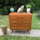 Commode vintage pieds compas 1950