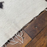 Tapis couverture vintage tribal en laine