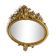 Oval Mirror Louis XV gilded wood