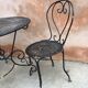 Garden table iron round