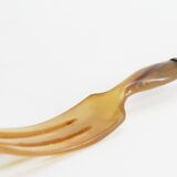 Large fork and horn spoon