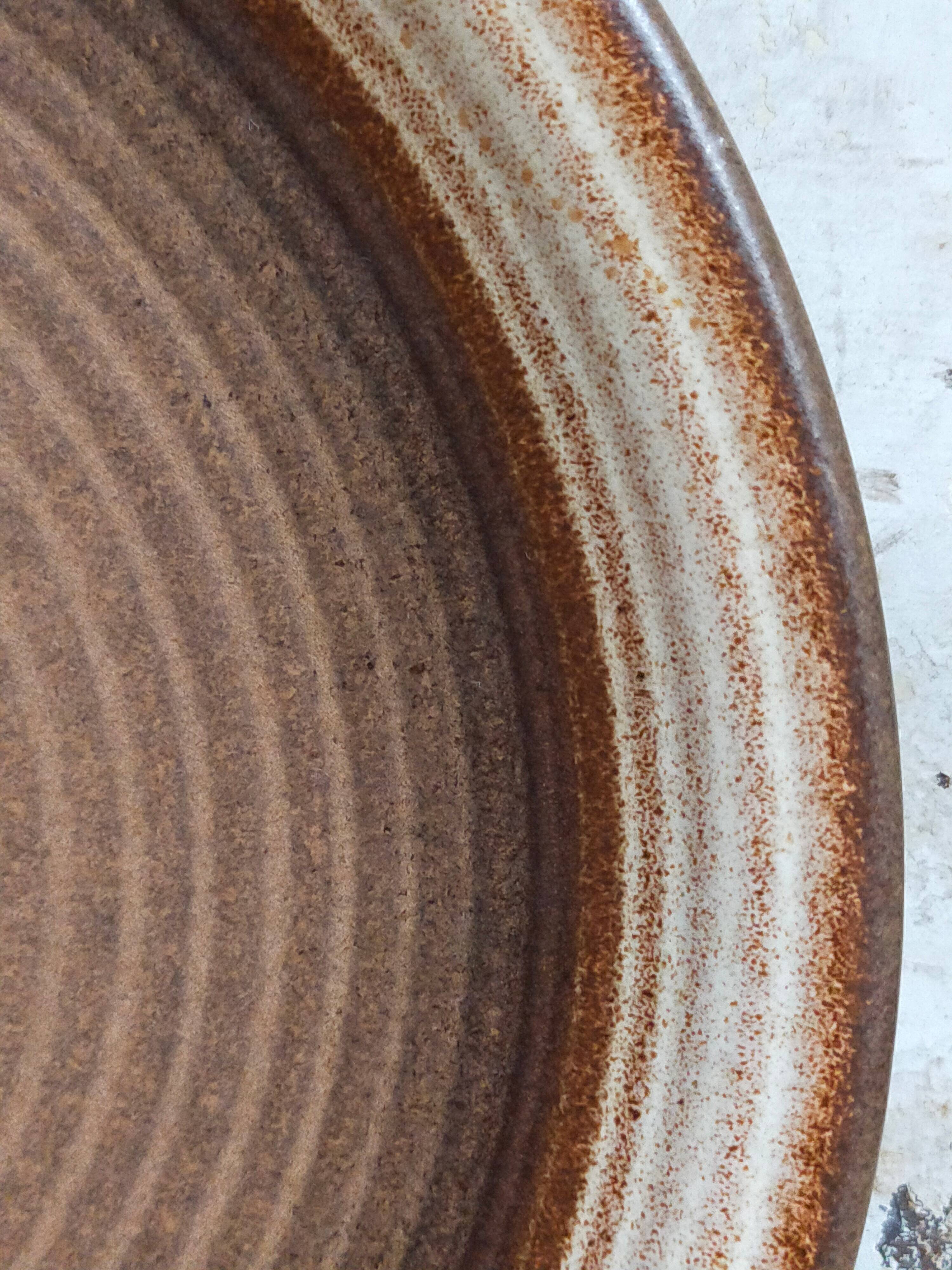 Six original vintage gerzit west germany stoneware plates