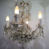 4 light crystal chandelier