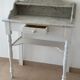 Shabby chic wooden and marble dressing table