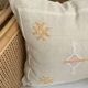Housse de coussin sabra soie de cactus beige lin