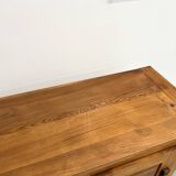1950s Brutalist Sideboard in Solid Elm