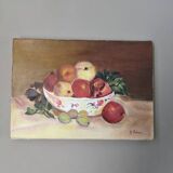 Oil painting on canvas, contemporary still life, countryside decoration