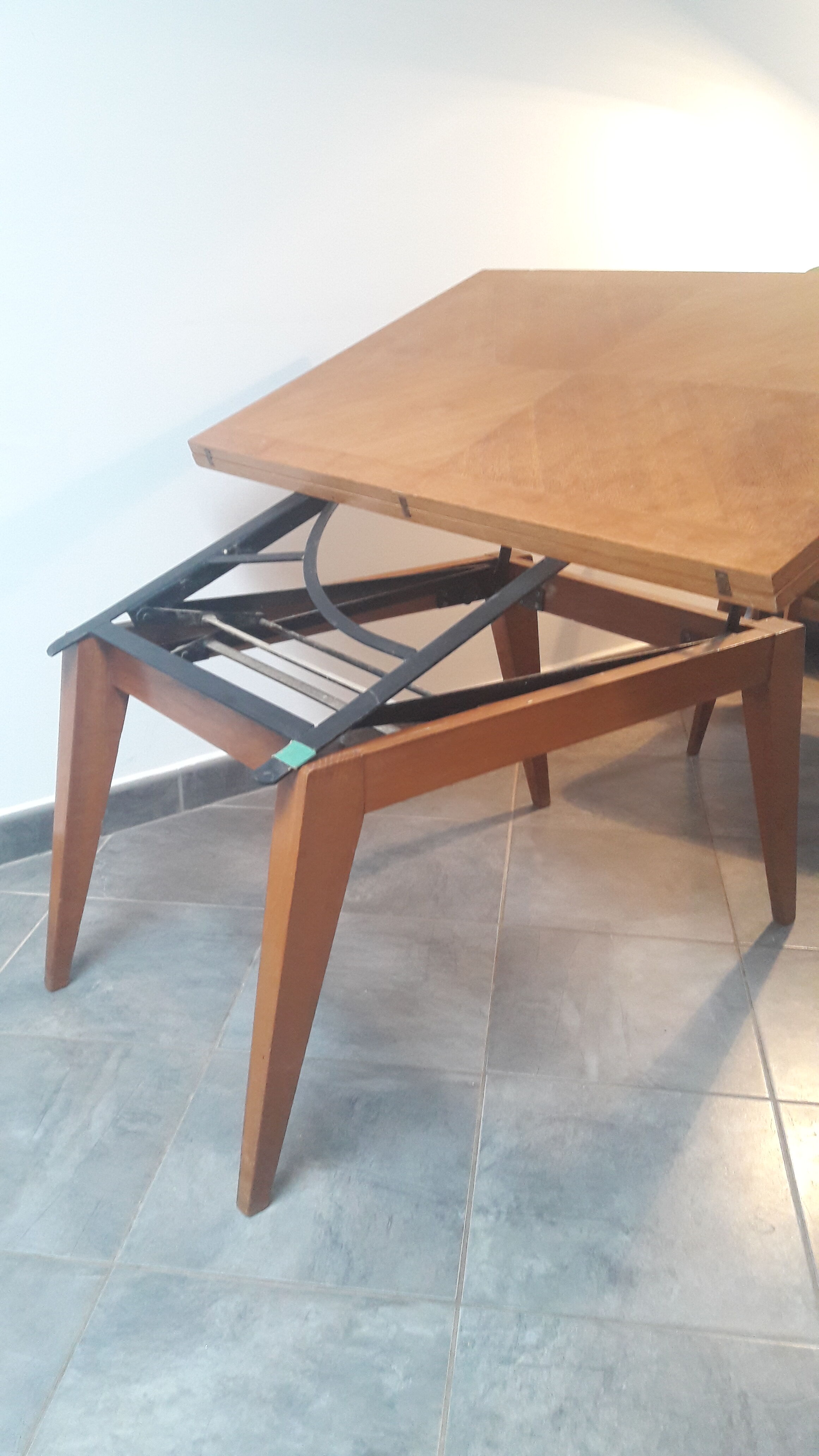 Table basse 2 en 1 relevable 1960