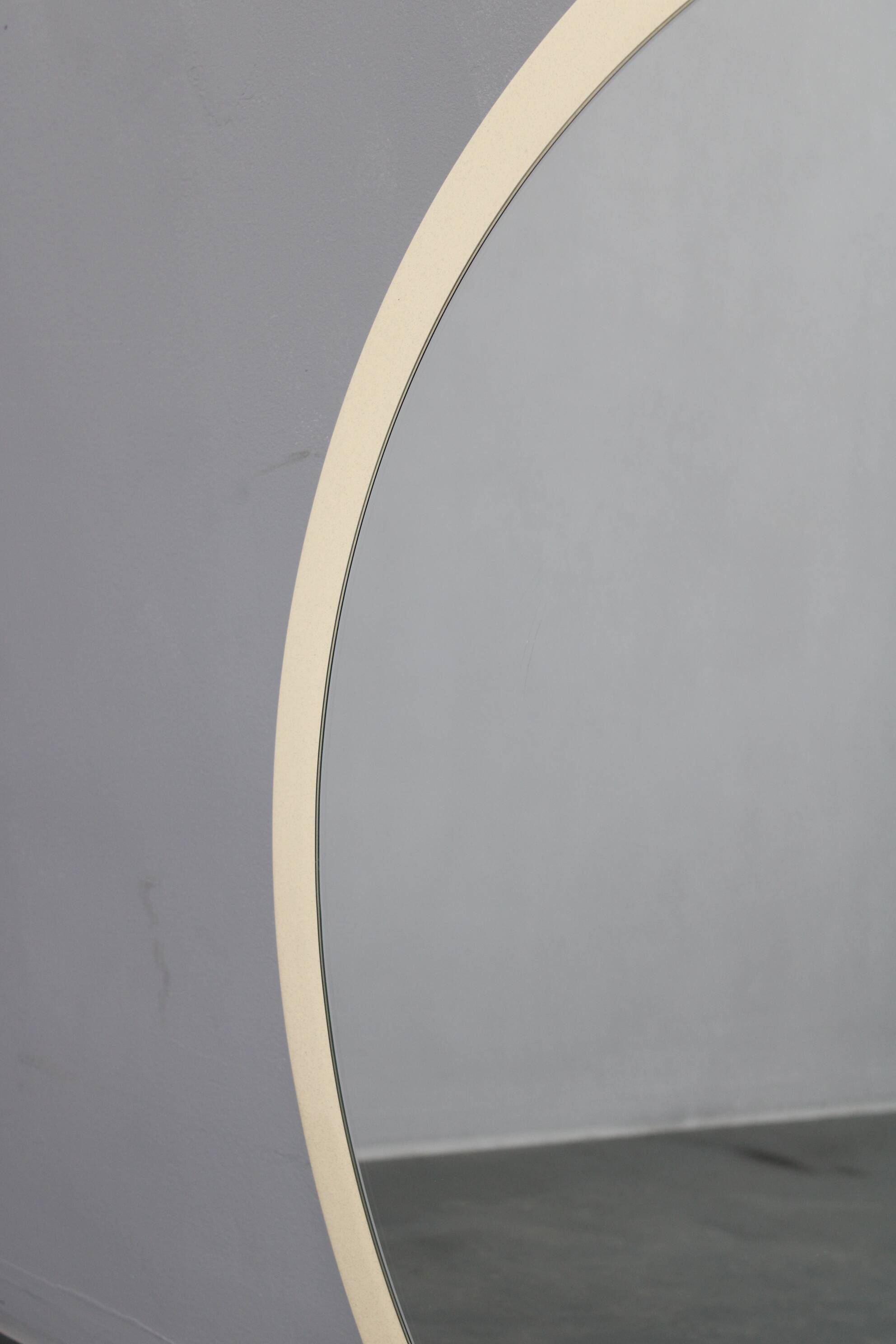 1970s Round Mirror , Italy