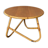 Wooden bamboo coffee table